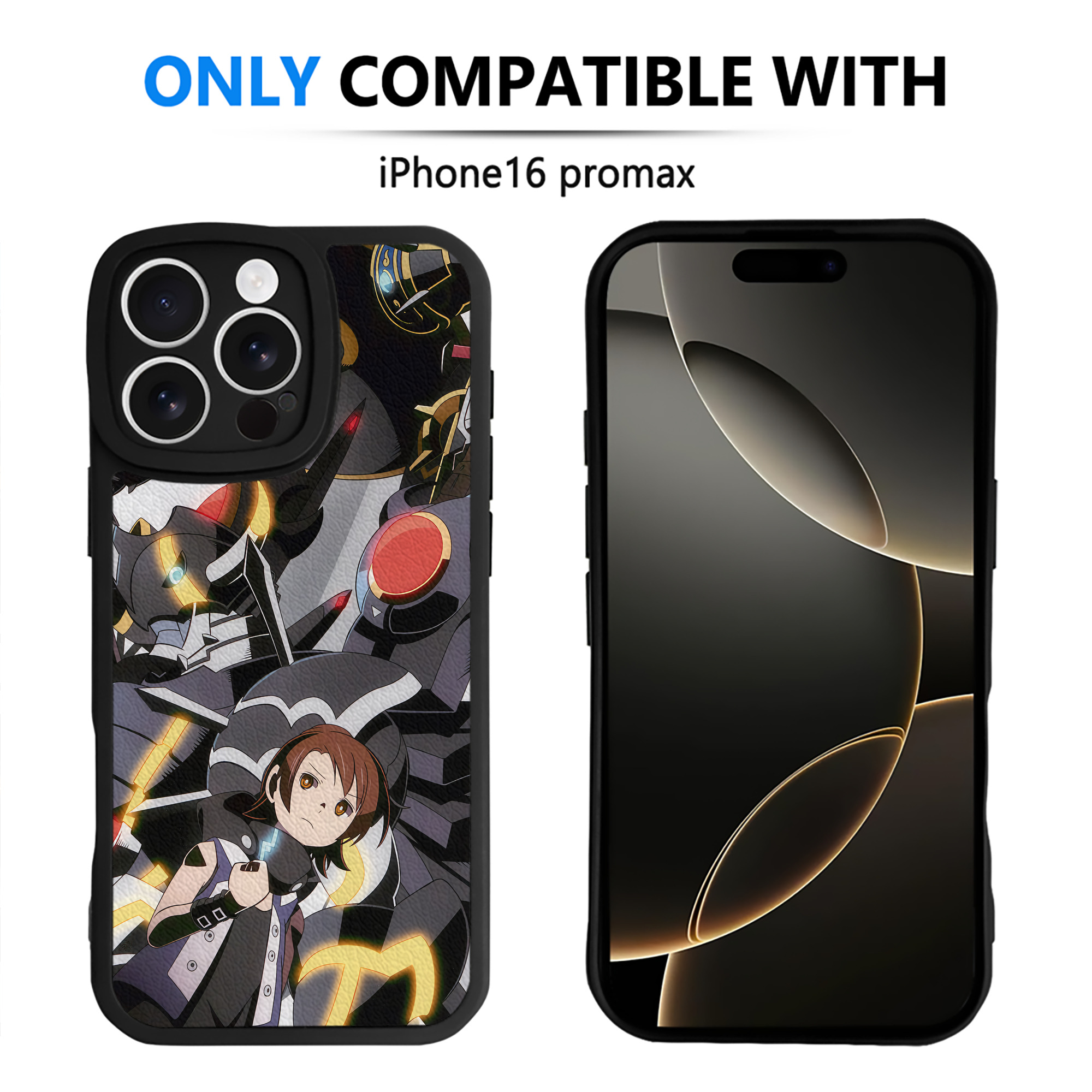 （画像用） Digimon デジタルモンスター/デジモン 【iPhone 16シリーズ対応】シリコンスマホケース（レザー調） 材質：シリコン